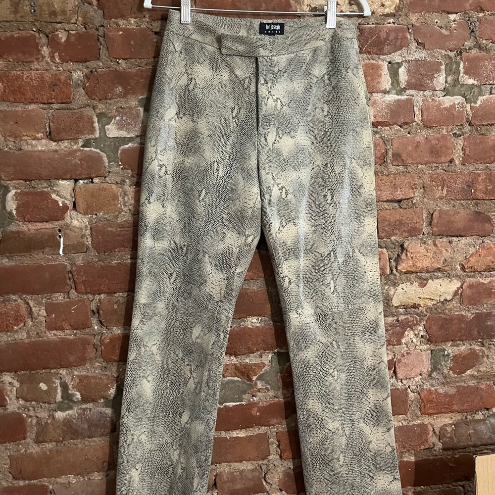 Cute Snake print Suede pants